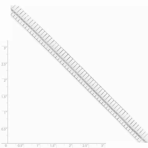 10mm Sterling Silver Cubetto Chain Necklace, 16 Inch - Picture 2 of 5